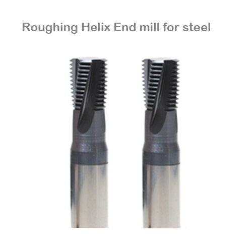 roughing helix end mill for steel