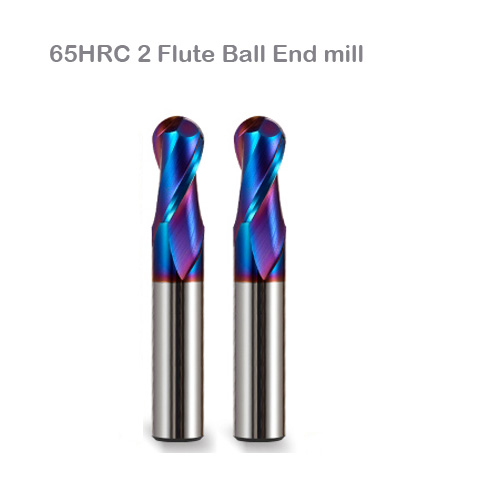 65hrc 2 flute ball nose end mill