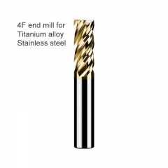 4F end mill for Titanium alloy 60HRC