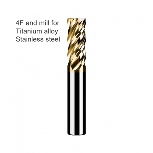 4F end mill for Titanium alloy 60HRC