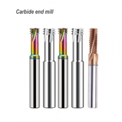 Thread milling carbide end mills