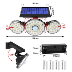 PIR Solar Wall Light W523P