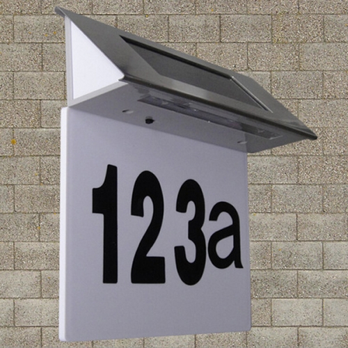 Solar House Number Light H5012H