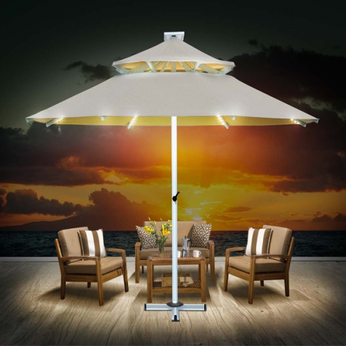 Auto Open Solar Powered Umbrella U105-11.5R 11.5′ (3.5m)