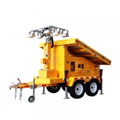 Solar Telescopic Light Tower Trailer