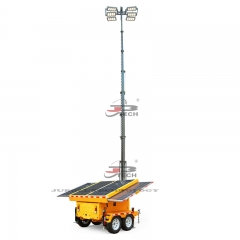 Solar Telescopic Light Tower Trailer