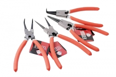 9" Circlip Pliers Snap Retaining Ring: Internal/External/Bent/Straight/4pc Set