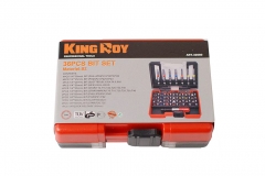 S2 Steel 36pc 1/4" Impact Driver Bits Set:Slot, Ph, Pozi, Hex, Torx