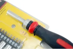 33pc Ratchet Screwdriver Handle & Bits, 1/4" Dr Metric & Imperial Socket