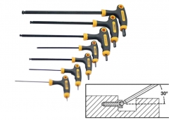 Cr-V T Handle Hex Allen Alan Key with Ballend Individual