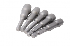 10pc-pack Magnetic Nut Setter Hex Socket Drive Option:7,8,10,11,12,13,14,1/4"5/16"3/8"1/2" Nutsetters