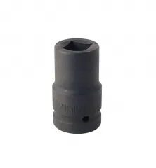 1" Dr 80mmL Deep Air Impact 4PT Square Socket for Heavy Truck Budd Bud Wheel
