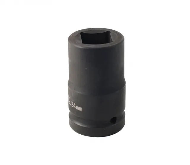 1" Dr 80mmL Deep Air Impact 4PT Square Socket for Heavy Truck Budd Bud Wheel