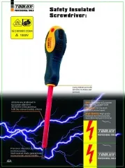 Expert Quality DIN IEC 60900:2004 AC1000V VDE / Insulated / Electrician Screwdriver