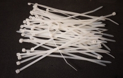 100pc-pack Milk White Nylon Cable Tie Zip Ties Strong Tensile Strength Size Option