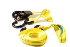 2pc-pack 5m Ratchet Cargo Load & Pipe Rack Strap Tie Down 1"x5m LC800kg
