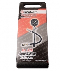 Selta Taiwan 0-300psi Engine Compression Tester 2-1/2" Scale 6" Stem 12" Hose