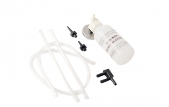 One Person Brake Bleeder Kit: 3 Adapter Plastic Collection Bottle with Magnetic Pad