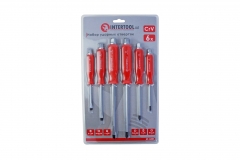 6pc Professional Cr-V Go-Thru Through Tang Striking Hammering Screwdriver Set