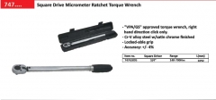 Selta Taiwan 3/4" Dr (140-700Nm) 44"/1090mmL Ratchet Torque Wrench Adjustable Tension Micrometer