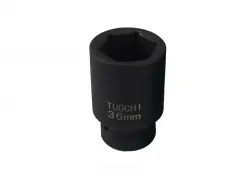 3/4" Dr. Cr-Mo 6PT 78mm Deep Impact Socket Metric Size: 17mm-58mm