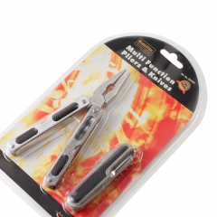 Multi-tool Function and Folding Pocket Knife & Pliers 2pc Set