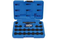 22pc Special Locking Wheel Nut Key Socket Set For BMW: #41-#60 20pc Key+Adapter