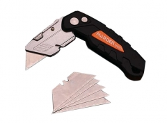 Harden 570332 170mm Foldable Utility Knife Quick Change Sliding Blade Aluminium Handle & Housing