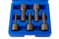 5pc 1/2" Dr. SNCM+V Steel Bolt Screw Extractor with Reverse Thread 8,10,12,14,16mm