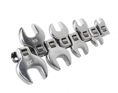 10-19mm 8pc 3/8" Dr. Metric Open End Crowfoot Wrench Set