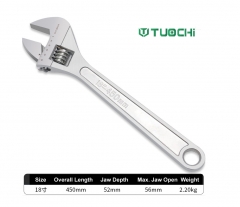 Jumbo Cr-V Adjustable Wrench Shifter Spanner 18"/24"