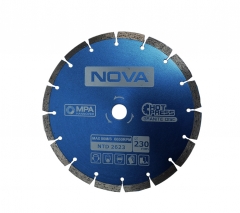 Nova 230x22.2x2.5mm Hot Pressed Segment Diamond Saw Blade Marble Tile Cut Wheel