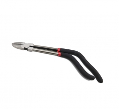 11"/285mm Long Reach Bent Diagonal Side Cutting Pliers Spring Load Grip Handle