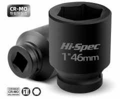 Industrial Heavy Duty 1" Dr Cr-Mo Air Impact Socket 6pt