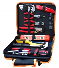 38pc Home DIY Tool Set: Pliers, Driver Keys, Hammer, Tape Measure, Tester, level