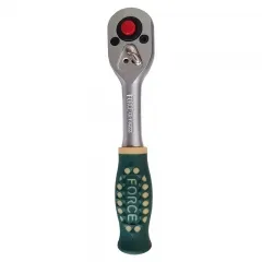 Force 2281-5 27pc 1/4" Dr. 6pt Flank Metric Socket & Accessories Set: Ratchet Handle, Socket, Extension, Hex Bits, etc.