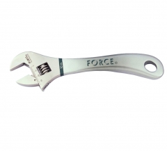 Force 649B Gauged Adjustable Wrench Curved handle Extra Grip Shifter