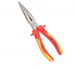 Force 6904160 160mm/6" 1000V Insulated VDE Long Nose Pliers