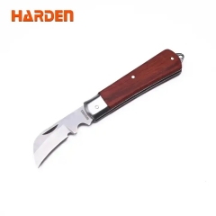 Stainless Steel Electrician Folding Cable Knife Wire Cut Curved Hawk Bill Blade