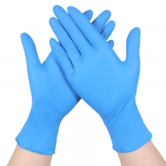 Disposable Vinyl Mechanical Food Gloves Blue Powder Free