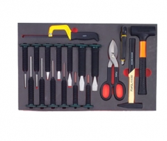 Force 5182 18pc Chisel Hammer Punch & Snap Tool Set