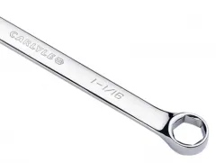 Carlyle Tool Extra Long Shank 6PT Combination Ring Open Spanner Imperial Individual