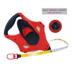 K+Gear Solid 30m Dual Scale Open Reel Survey Measuring Tape 3x Faster Retracting