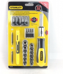 Stanley 32pc Ratcheting Screwdriver & 4-in-1 Pocket Driver