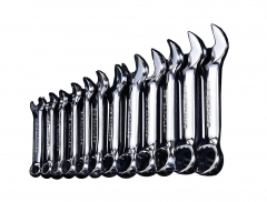 Carlyle 12pc Stubby Combination Ring Open Spanner Wrench Imperial 5/16-1"