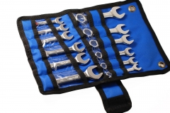 Kincrome 12pc Stubby Combination Ring Open Spanner Wrench Metric 8-16,17,18,19mm