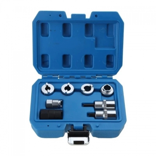 8pc Strut Nut Tool Set 10.5, 12.5, 14.5mm Damper Shaft Holding Audi VW Mercedes