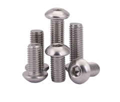 5pc A2-70 Stainless Steel Dome Button Head Socket Screws M4–M12 | 12–100mm Length