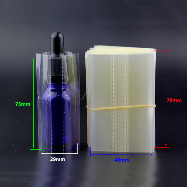 Detail size of 20ml glass dropper bottles