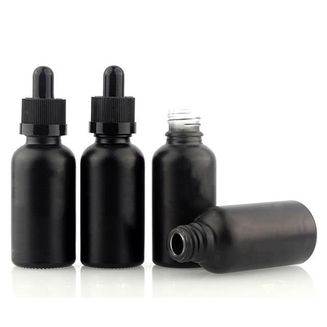 Black dropper bottles for e-liquid container